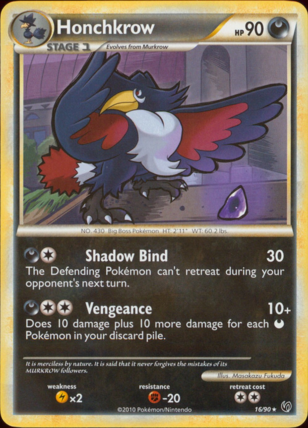 Amazon.com: Pokemon - Honchkrow (16/90)