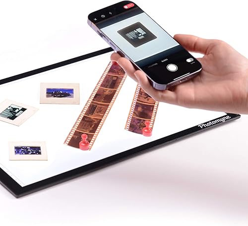 Vista 14 de Photomyne Mini almohadilla de luz A7 retroiluminación portátil manos libres ultrafina brillo máximo para soportar diapositivas de fotos y escaneo