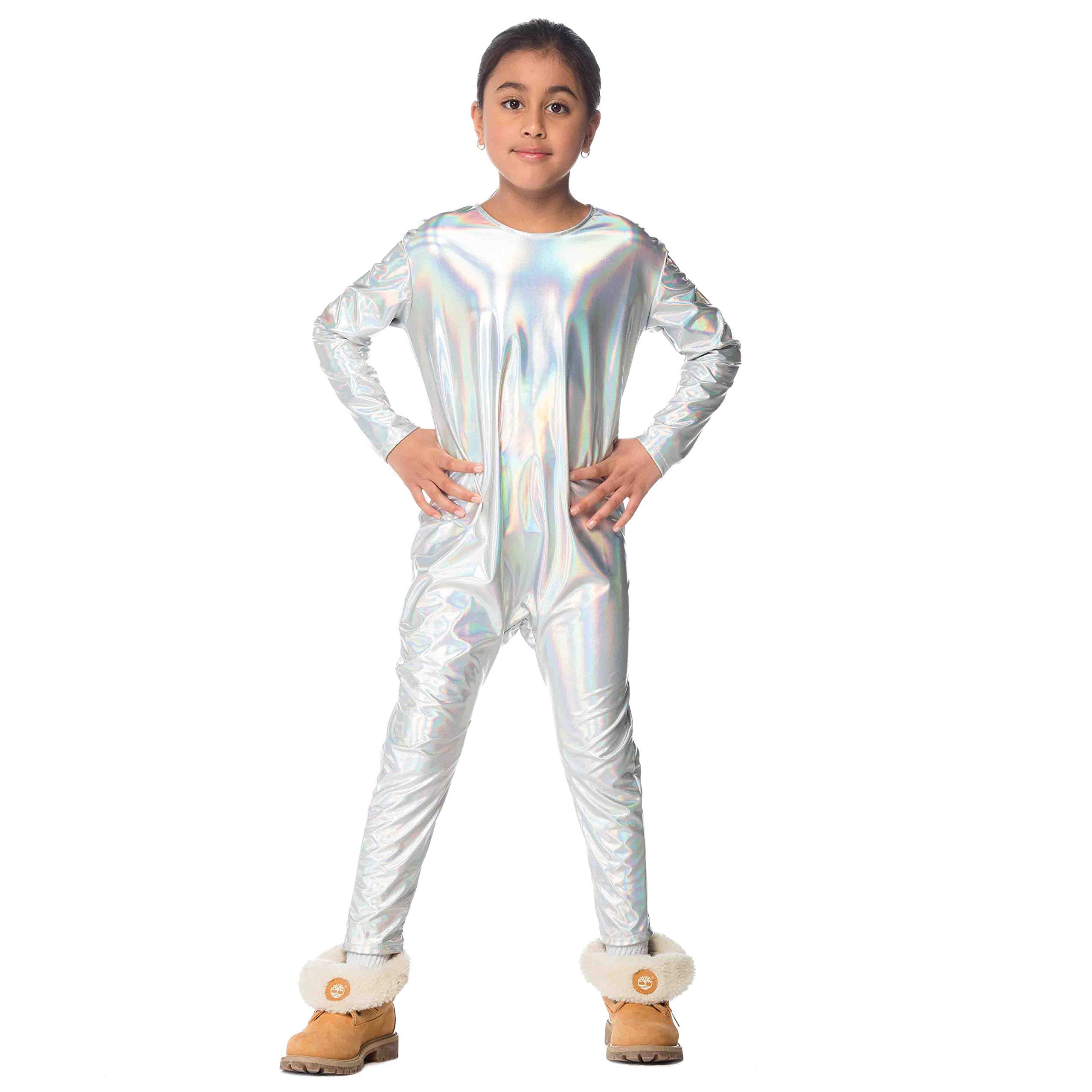 LargemouthChild's Stretchy Unicorn White Jumpsuit Costume Medium 4-6