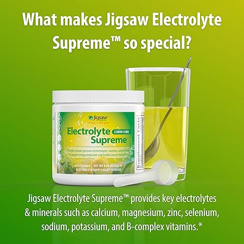 Miniatura 6 de Suplemento Jigsaw Health Electrolyte Supreme delicioso sabor a bayas amplio espectro de electrolitos  oligoelementos 60 paquetes de polvo 1 1