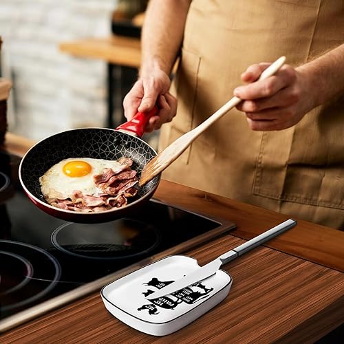 Miniatura 6 de Divertido soporte grande para cucharas de cerámica, descanso para cucharas para estufa, descanso para cucharas blanco estilo granja para chef