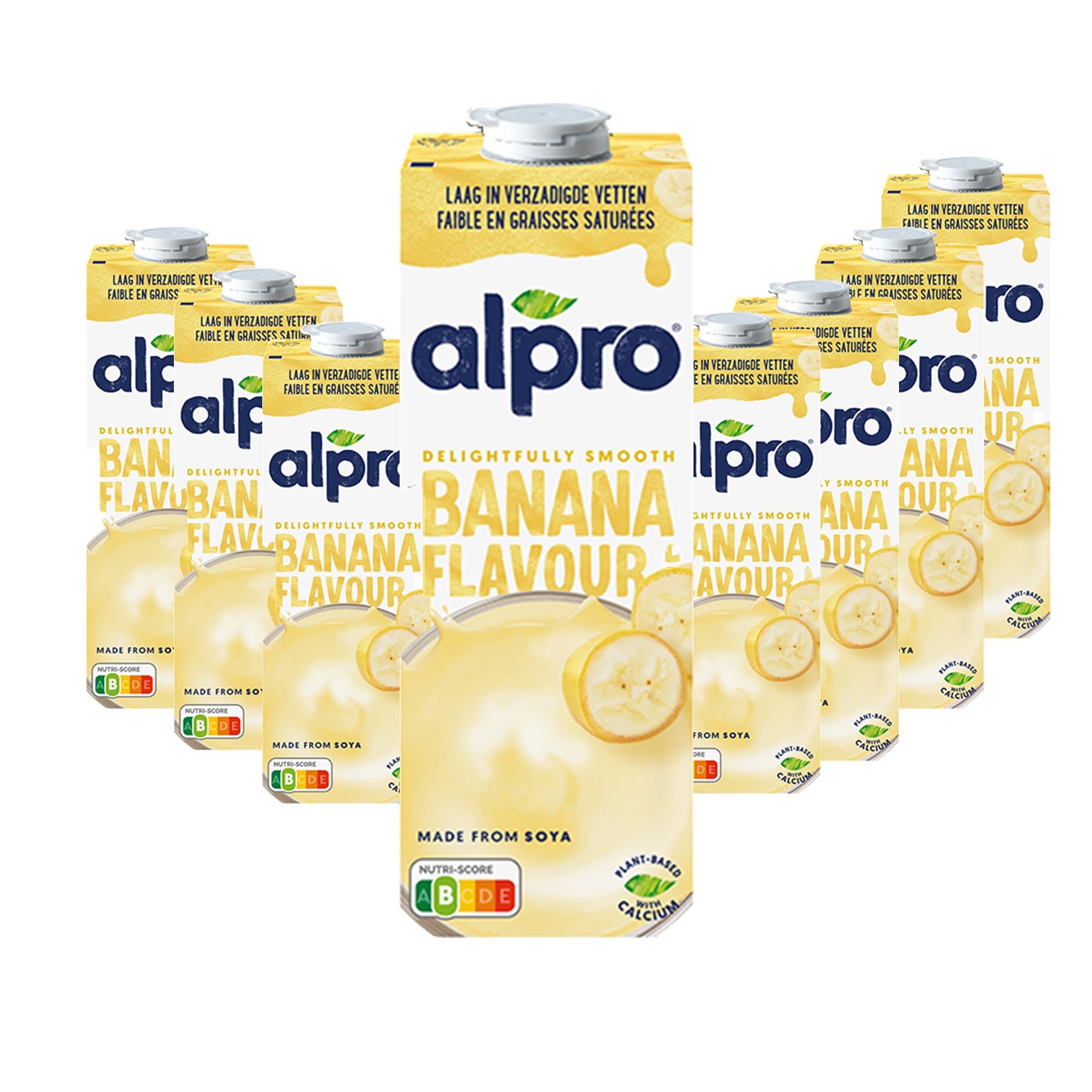 Alpro - Boisson Végétale - Soja Banane - 1L - Lot de 8x1L