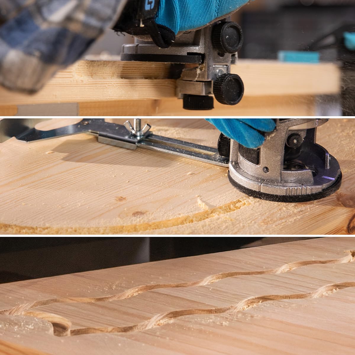 Cecotec Fresatrice per Legno a Batteria MultiShape 2000 Liberty. Batteria Nexus 21V 4Ah, Motore Brushless, 5 Frese, Testine 6/6,35/8mm, Alluminio, Profondità e Velocità Regolabili, Migliora i Lavori