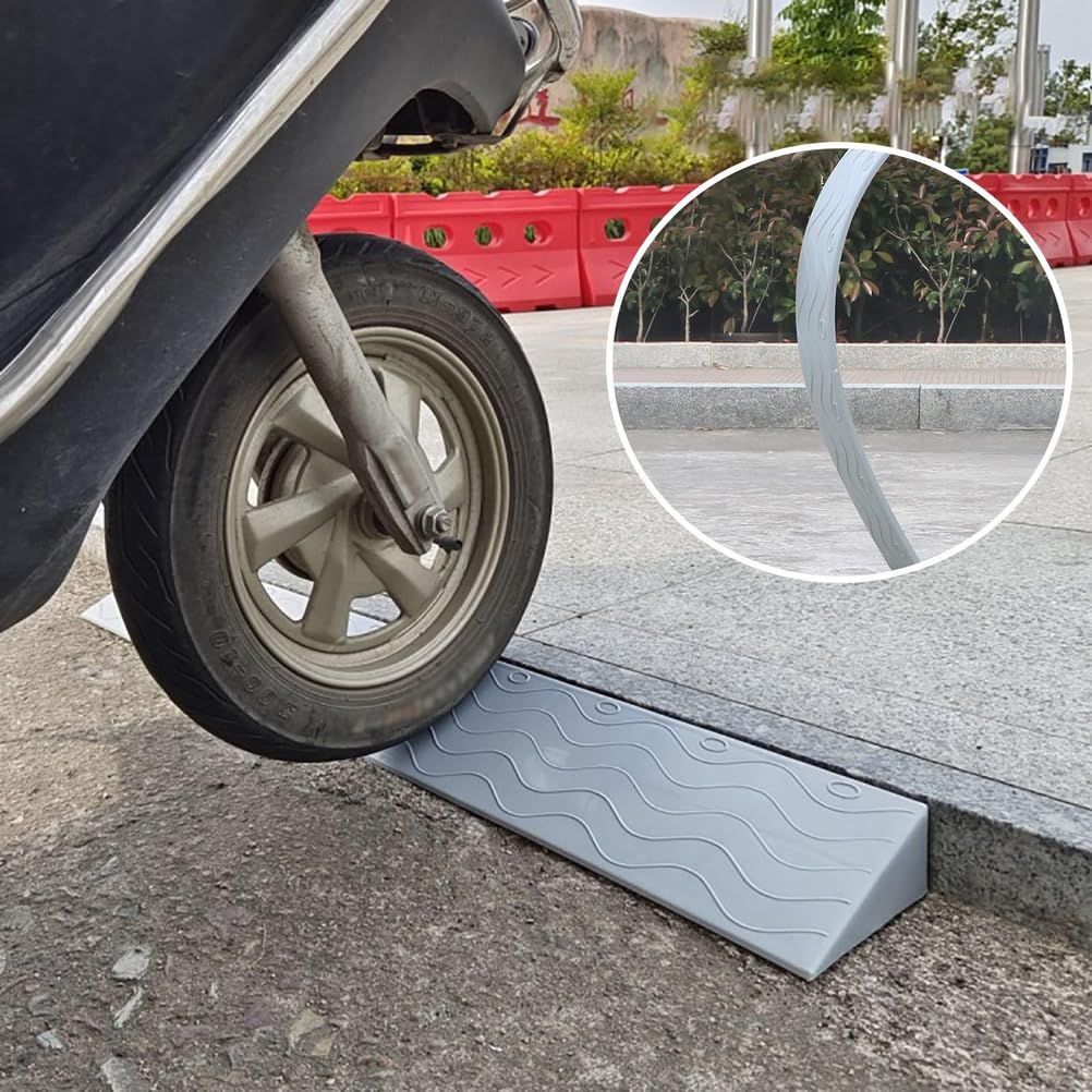 4,5cm,Schwellenrampen für Türöffnungen, rutschfeste Rollstuhlrampe, Tragbare Bordsteinrampe, Trittmatte, Türschwellen-Rollstuhlrampe für Kehrroboter, Treppen, Roller