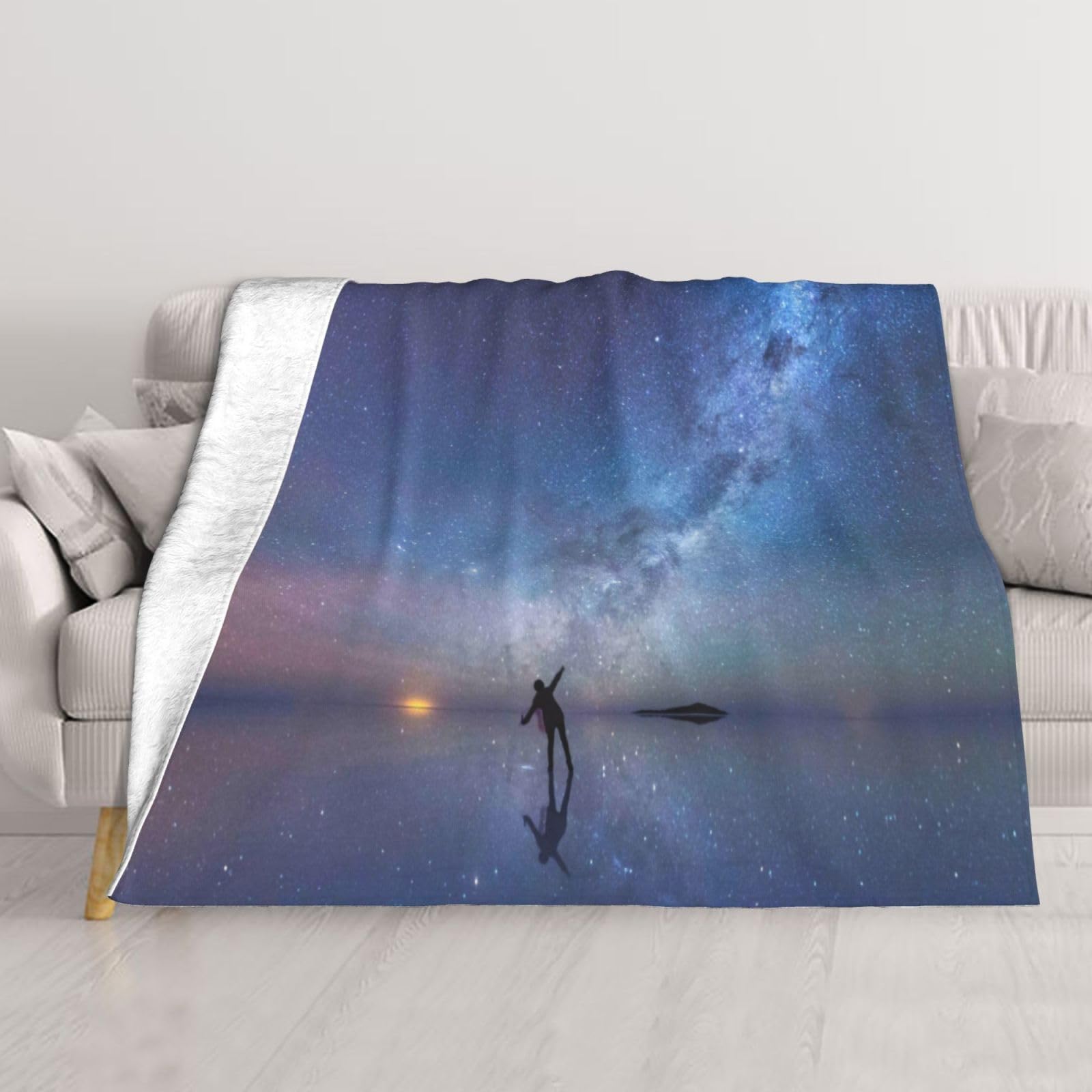 Couverture flanelle douce Looking Up un cocon de chaleur pour vos moments cocooning