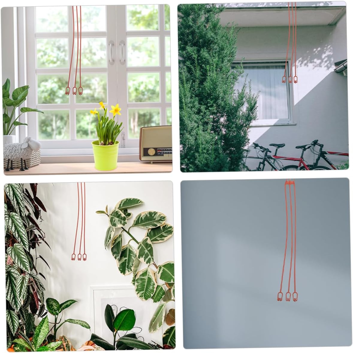 GALPADA 150pcs Hanging Planters Hooks Portable Flowerpot Hangers Simple Installation for Balcony Home