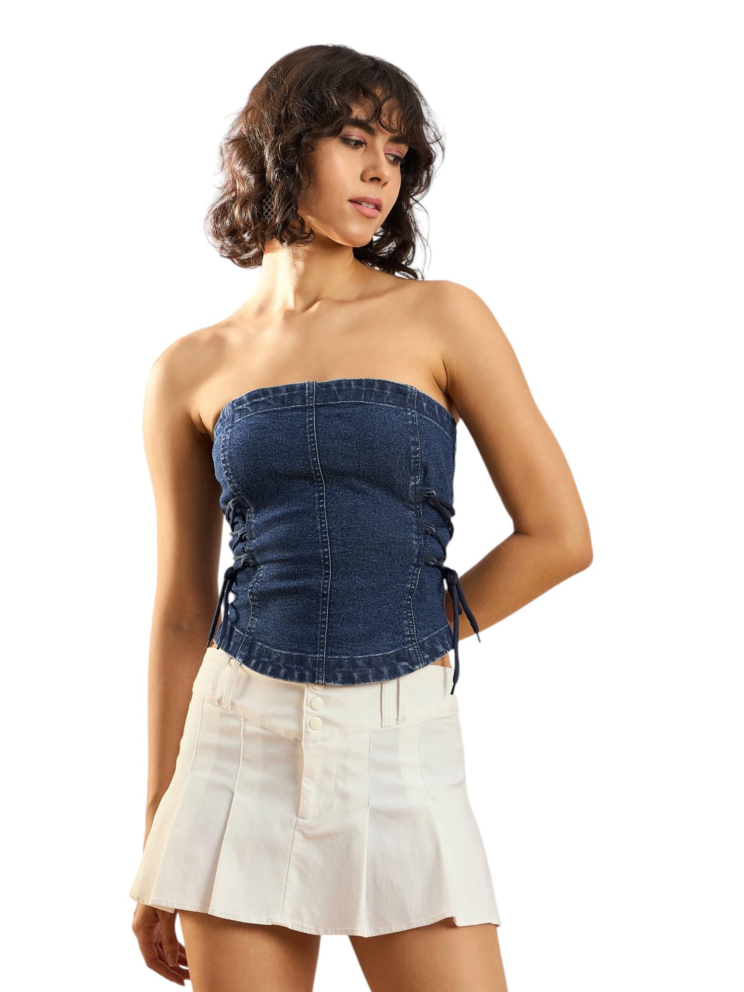 sassafras Blue Blast Denim Corest Top-picture-31