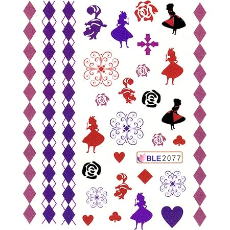 Amazon Aqua Nail リアルフォトウォーターネイルシール 不思議の国のアリス Fa02 aqua nail シール ステッカー 通販