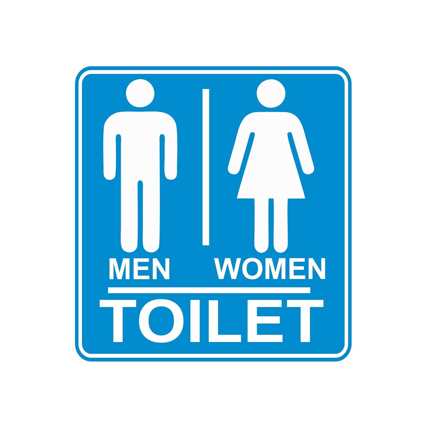 Asmi Collections Self Adhesive Men Women Toilet Restroom Sign Stickers ...