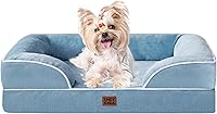 Vista 95 de EHEYCIGA Camas ortopédicas para perros extra grandes, cama impermeable de espuma viscoelástica XXL para mascotas con laterales, fondo antideslizante