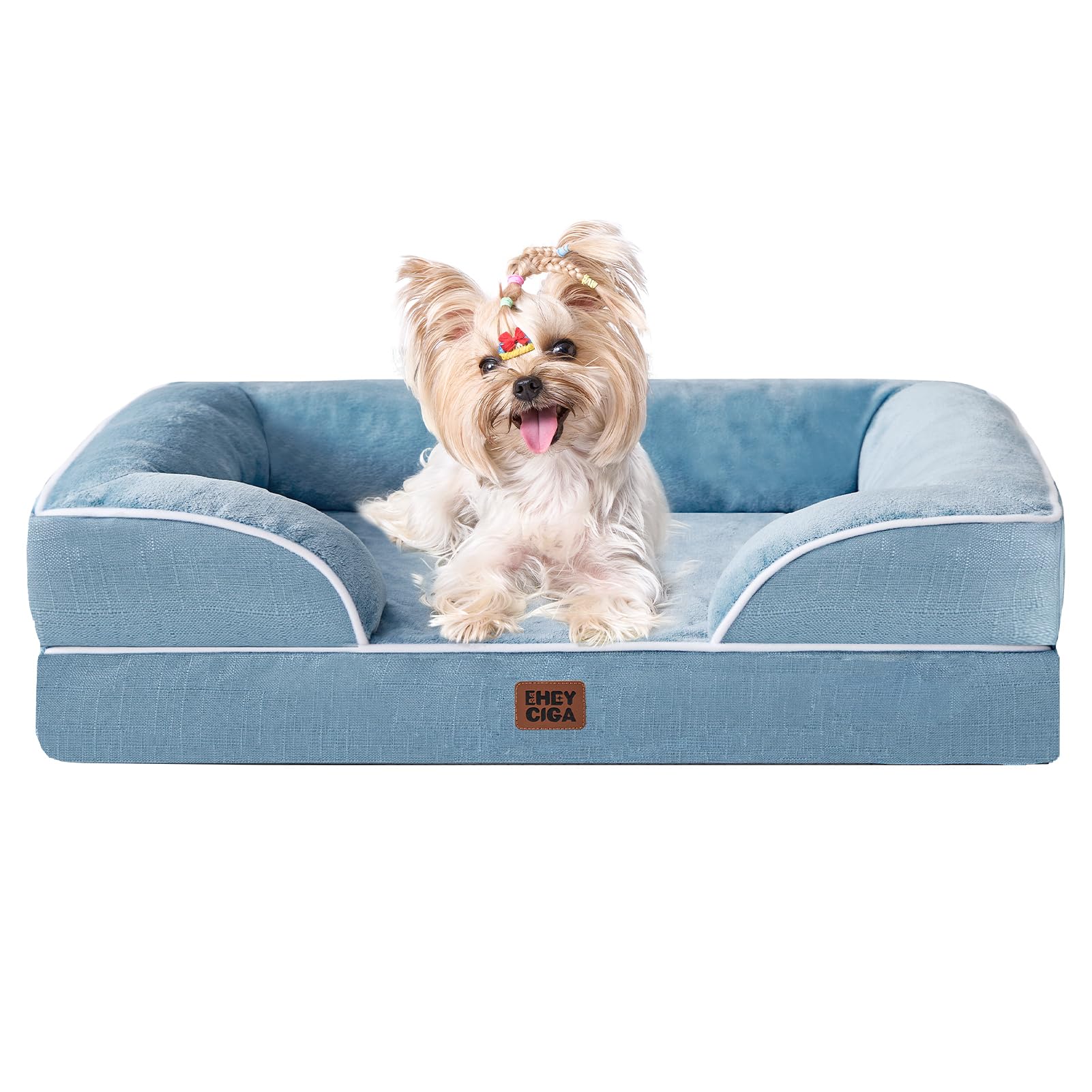 EHEYCIGA Orthopedic Small Dog Bed, Waterproof Memory Foam Washable Pet Beds