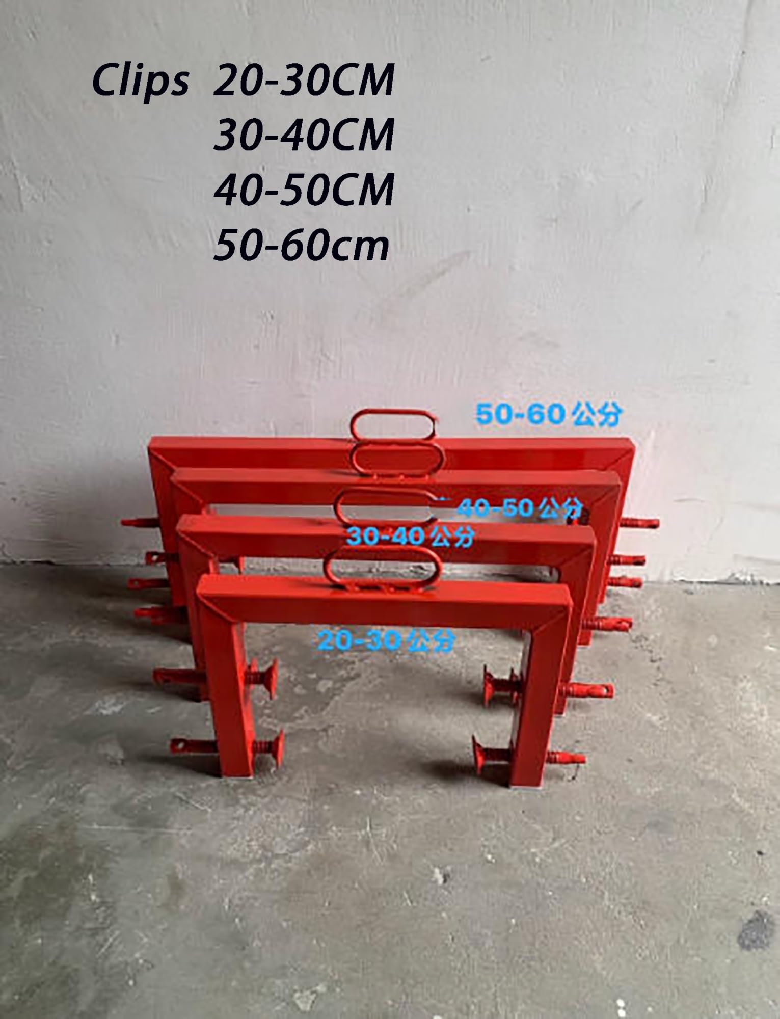 Abrazadera de anclaje portátil for vigas de acero, punto de anclaje anticaídas for trabajos en altura, soporte de amarre for arnés de seguridad de andamios de construcción(19.7-23.6")