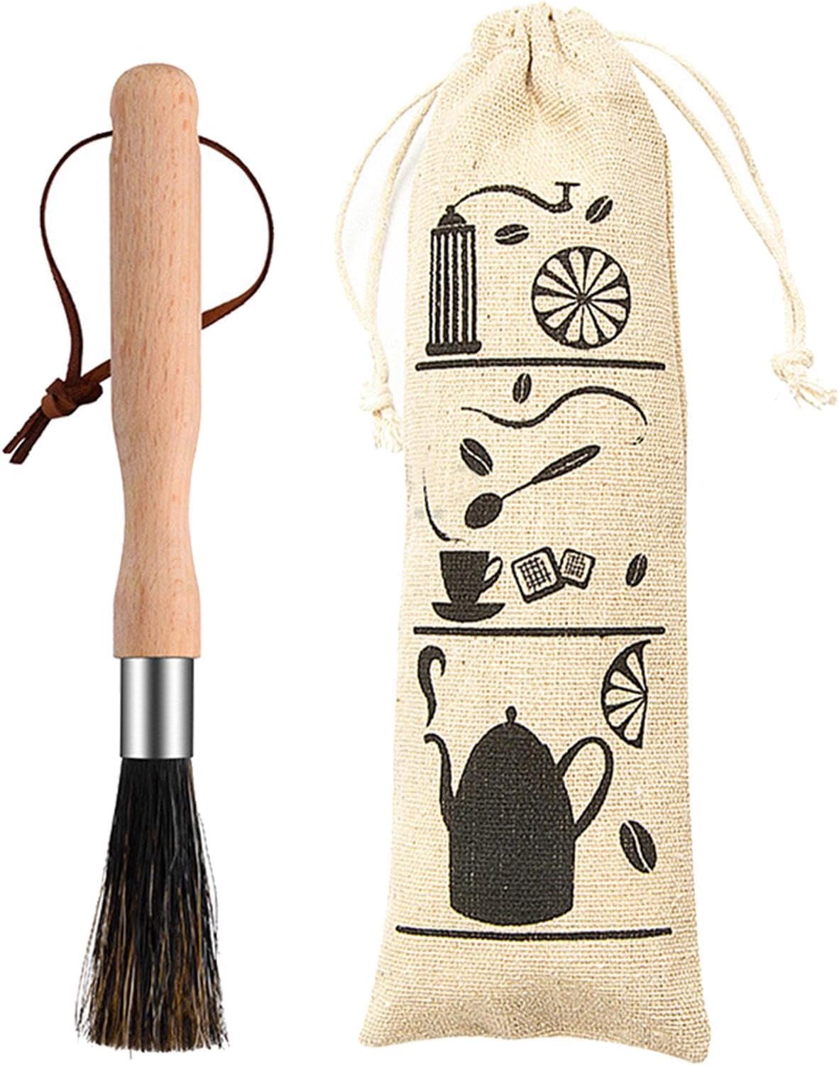 Coffee Grinder Cleaning Brush Natural Bristle Coffee