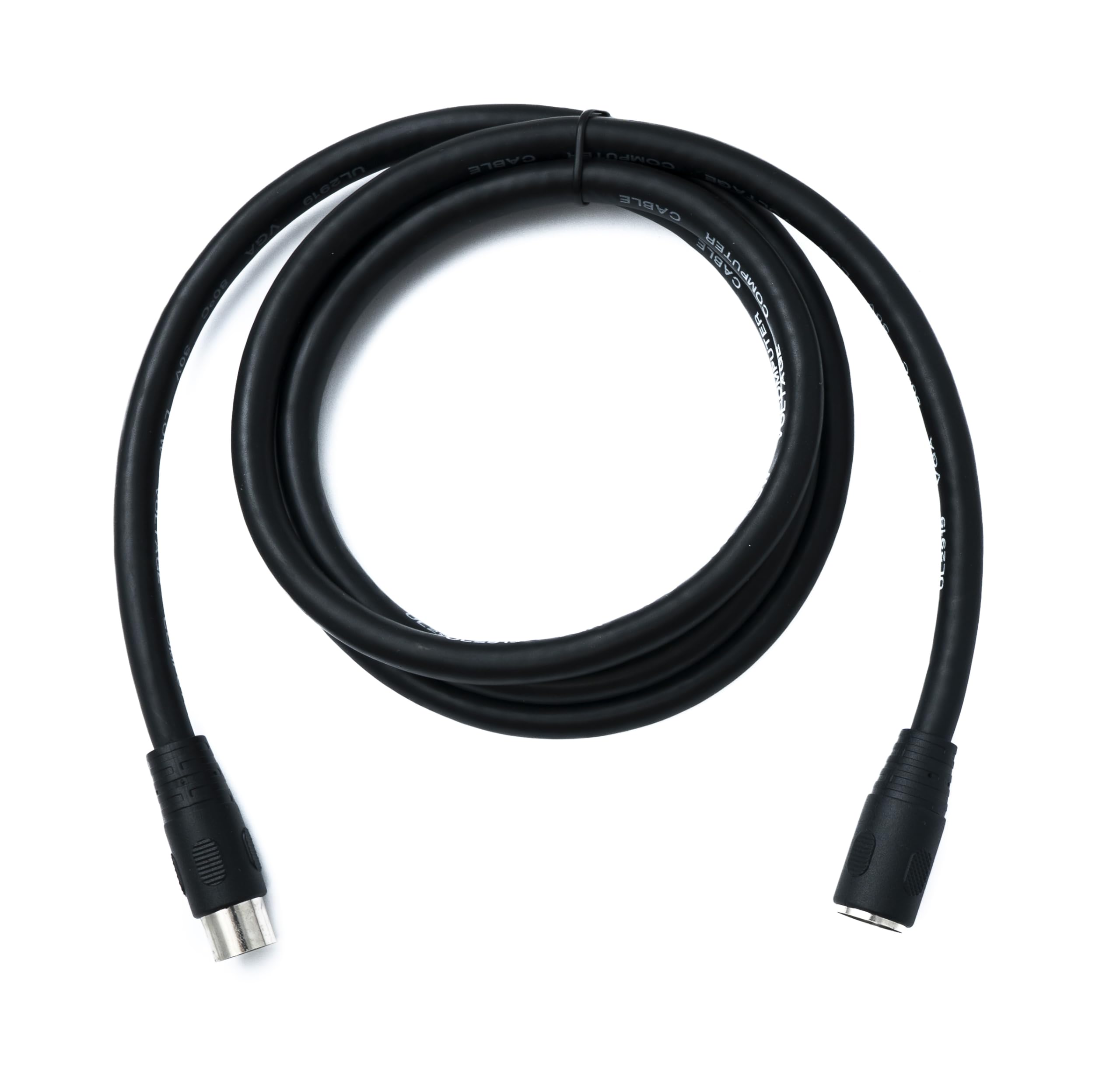 System-S S-Video Kabel, 150 cm, Din 13 Pin Stecker zu Buchse, Schwarz