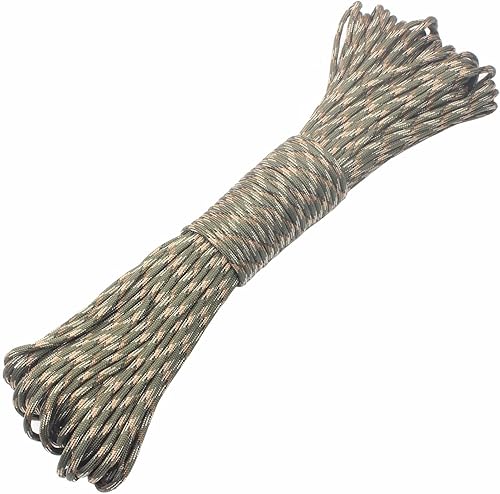 Miniatura 7 de GeGeDa Paracord Cuerda de Paracaídas 550 de 9 Núcleos para Campamento, 100 pies, Naranja