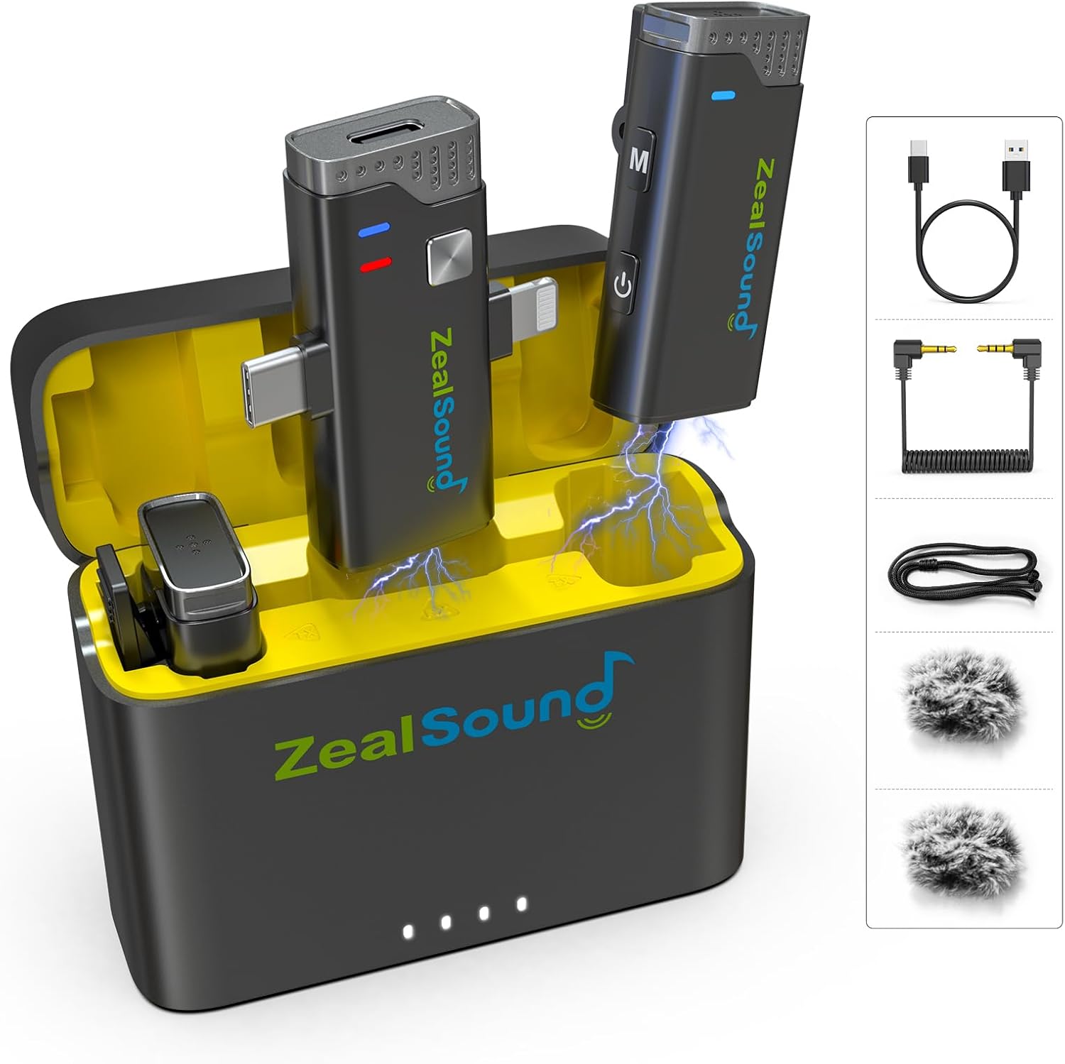 ZealSound V7 Pro Wireless Lavalier Microphone for iPhone