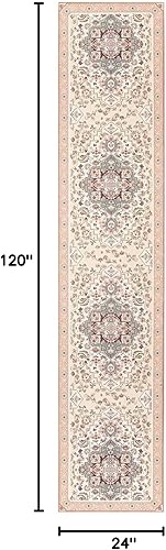 Miniatura 272 de Phantoscope Vintage Collection - Alfombra de área de 8 x 10 pies, alfombra grande para sala de estar, lavable, bohemio, antideslizante