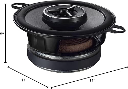 Miniatura 6 de Kenwood eXcelon KFC-X3C - Altavoz de coche de rango medio de 3.5 pulgadas con tweeters de cúpula equilibrada de seda para Chrysler  Toyotaotros, 120