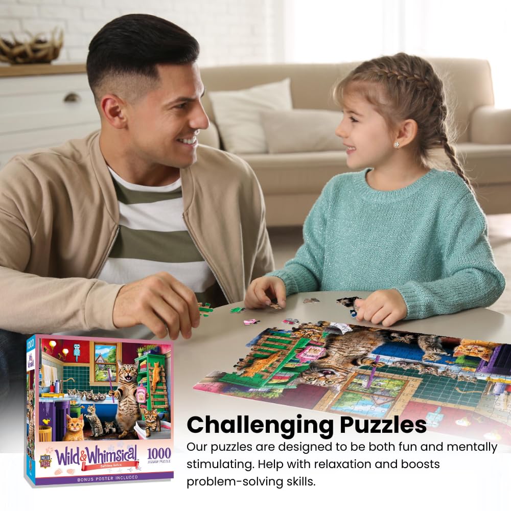 Wild & Whimsical Chicken Dance 1000-Piece Puzzle | Fun, Vibrant Adult Jigsaw Puzzle For Family Game Night - View #9