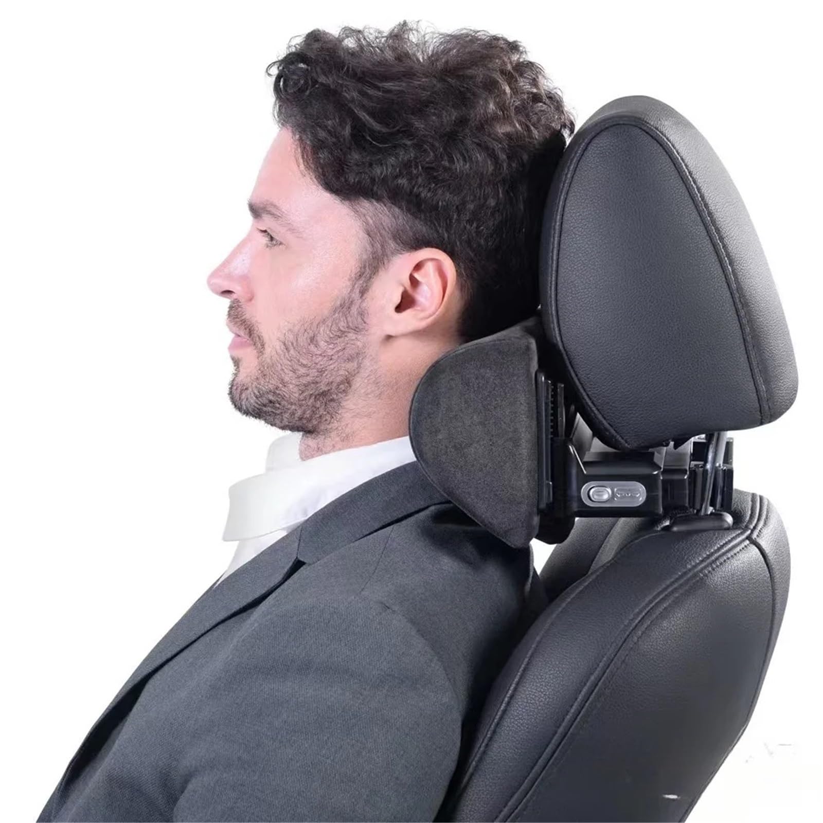 Car Pillow Driving Seat Poggiatesta da viaggio con regolazione a quattro quadrati per auto, adatto per Audi, adatto per VW, poggiatesta in cotone e ovatta con memoria(D)