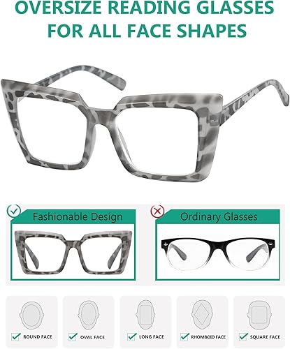 Miniatura 4 de Eyekepper Gafas de lectura de gran tamaño para mujeres lectoras de moda
