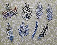 Vista 6 de Juego de 8 troqueles de hoja de metal, varias hojas de corte de flores, plantillas de corte para manualidades, álbumes de recortes, álbumes