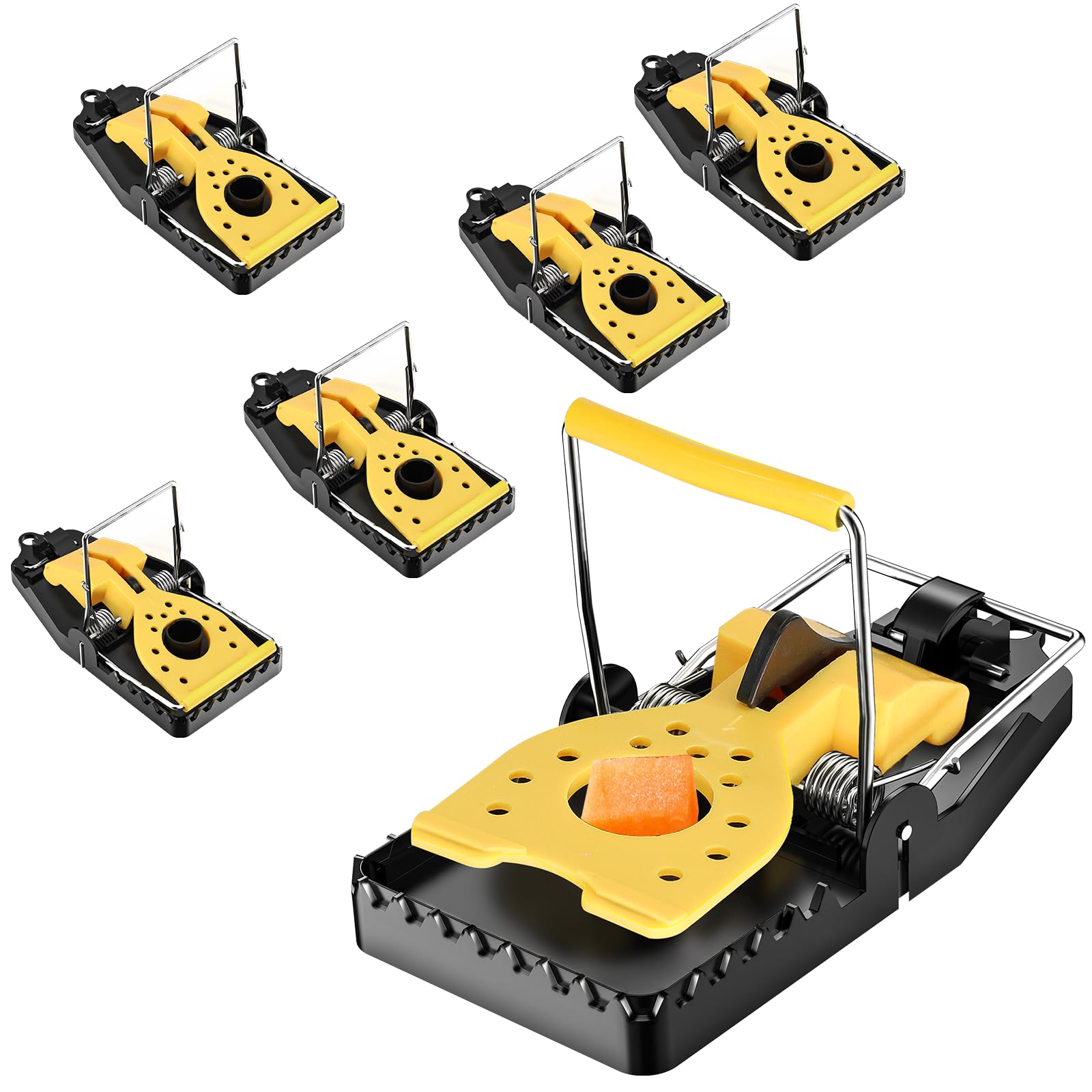 【2025 Upgraded Version】 Mouse Traps 6-Pack, Small Mouse Trap Indoor for Home, High Sensitive Mice Traps, Easy & Quick-Set Mousetrap, Reusable Rat Trap