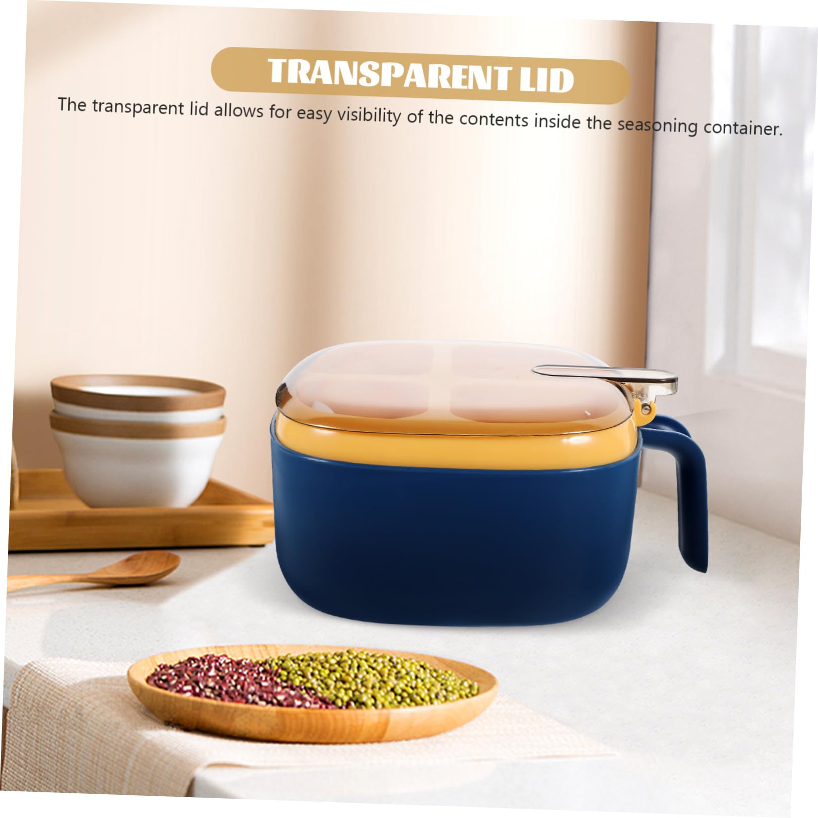 ABOOFAN Boîte De 5 Pièces boîte à condiments matériels de cuisine récipient pot à épices compact pot à épices domestique délicat boîte à épices assaisonnement Plastique