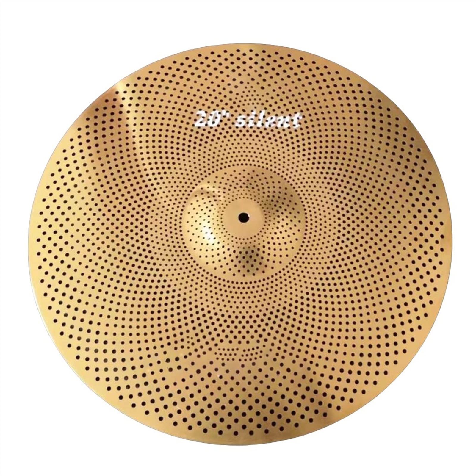 Cymbals Goldfarbe Low Volume 5PCS Beckensatz 14''HH+16''+18'' Crash+20'' Ride Mit Tasche Splash-Becken
