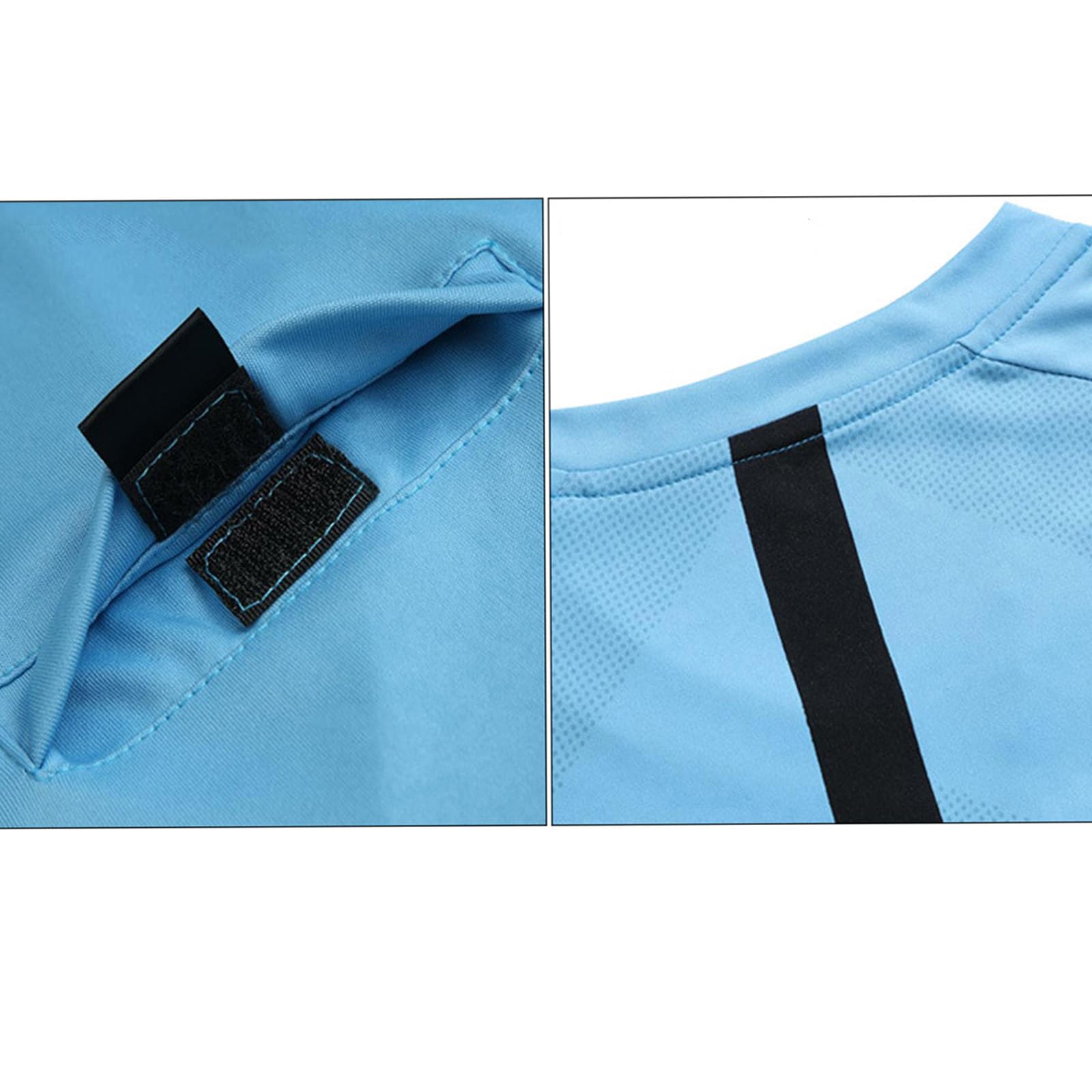 ZUYPSK Ensemble maillot et short d'arbitre de football pour garçons et hommes - Manches courtes - Uniformes d'arbitre