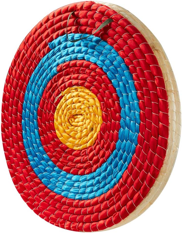 TOPARCHERY Archery Target 3 Layers 20 inch Traditional Solid Straw Archery Target 2.3 inch Thickness Hand-Made Arrows Target for Outdoor Shooting Practice (20in / 3 Layers)