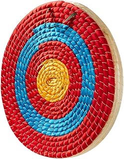 TOPARCHERY Archery Target 3 Layers 20 inch Traditional Solid Straw Archery Target 2.3 inch Thickness Hand-Made Arrows Target for Outdoor Shooting Practice (20in / 3 Layers)