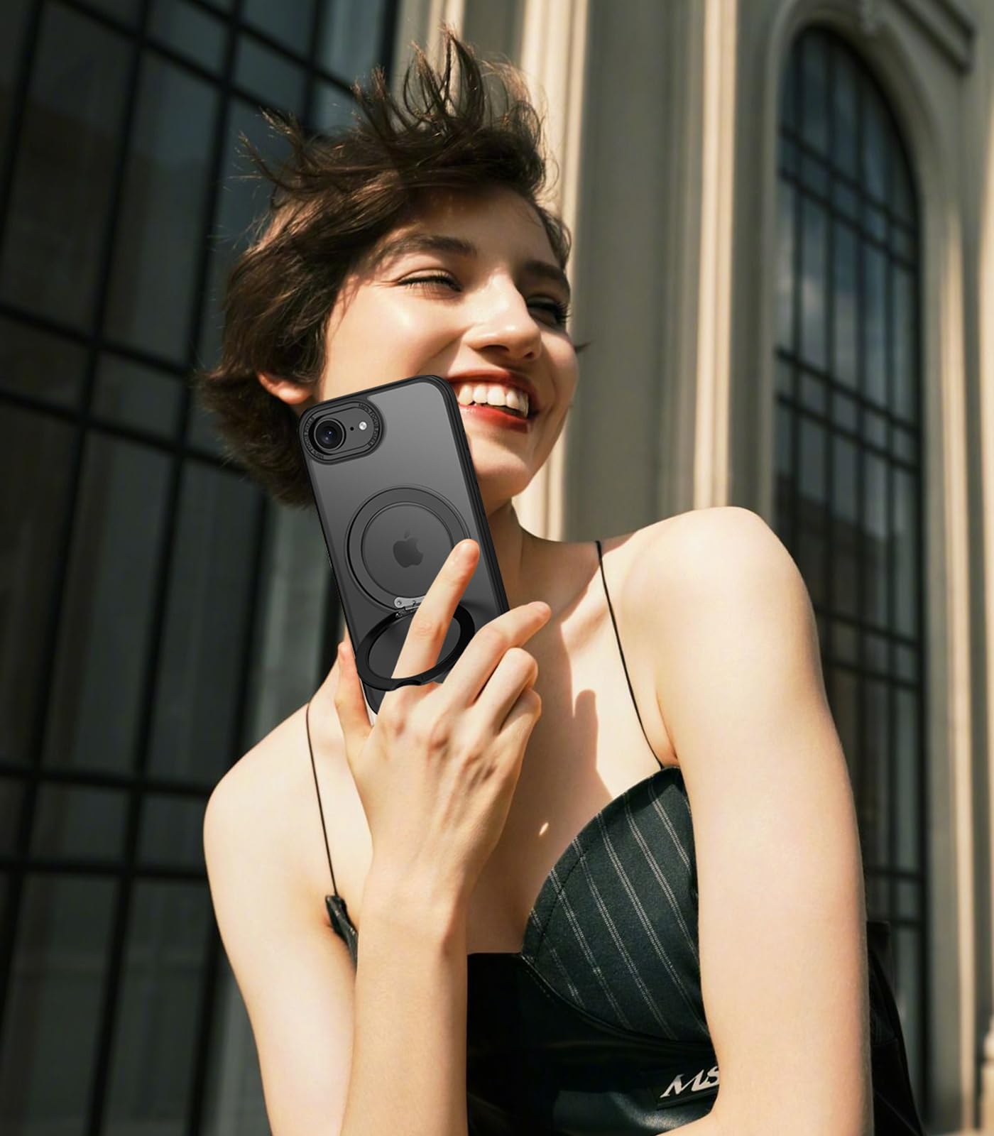 SKYLMW Compatible With IPhone 16E Case With Invisible Magnetic O-Rin - Foto 8