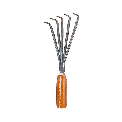 CHINPACK Cultivator for Gardening Kurpi Tool Wooden Handle