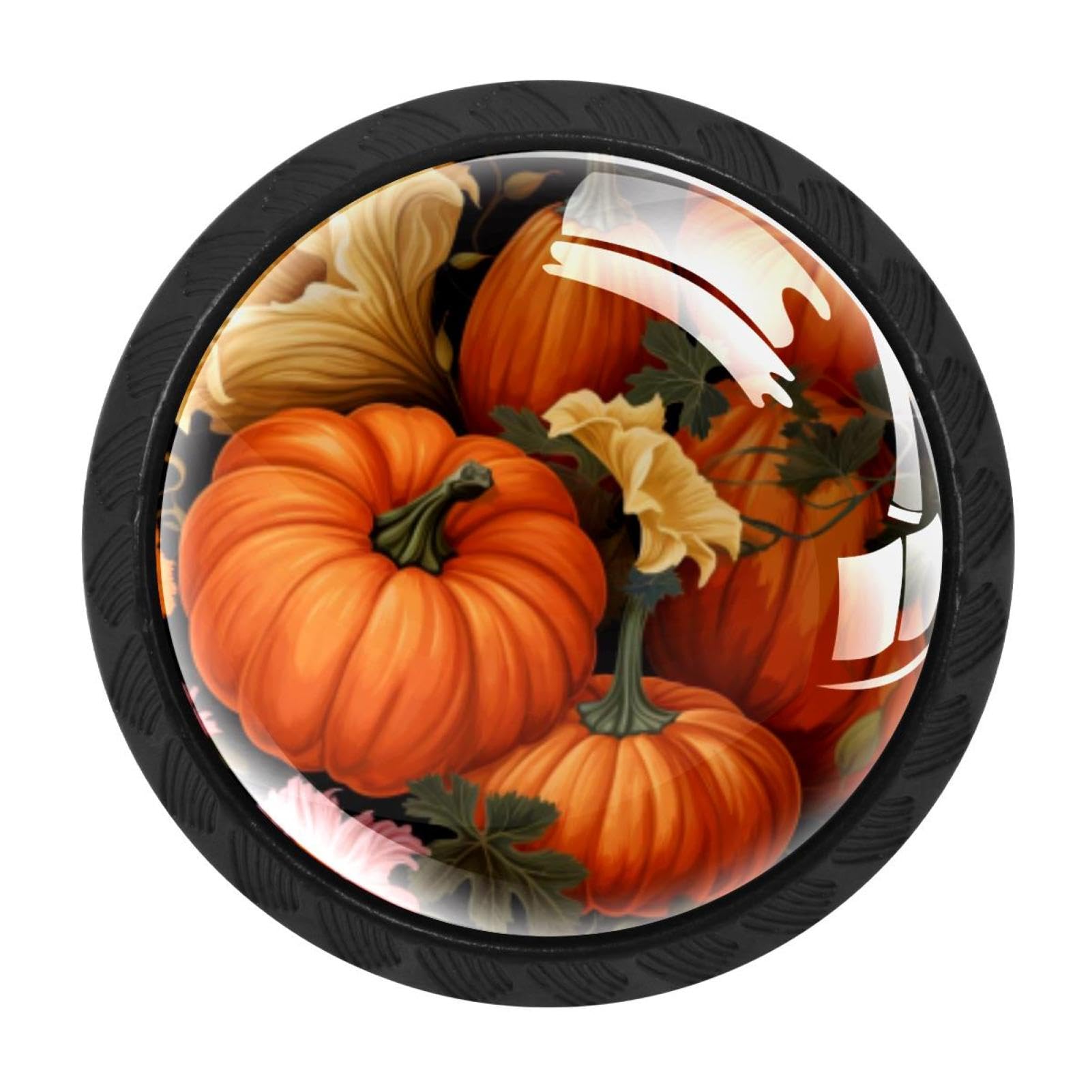 CHENZZZZ 4 Pieces Kitchen Cabinet Knobs Thanksgiving Pumpkin Drawer Knobs Dresser Knobs Drawer Pulls Door Knobs Dresser Drawer Handles Knobs for Dresser Drawers
