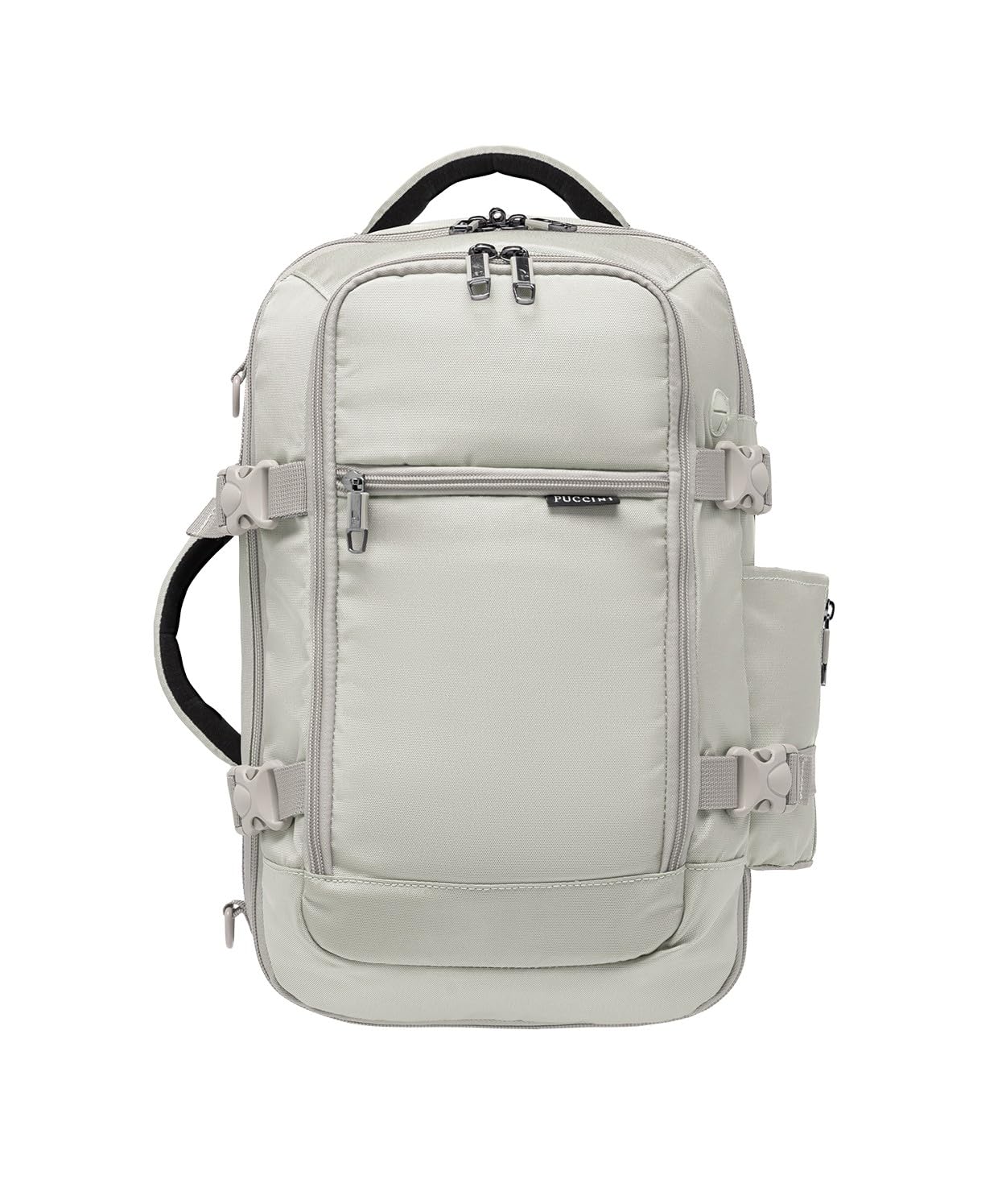 PUCCINI Easy Pack plecak podręczny do Ryanair, plecak podróżny, torba kabinowa, samolot, torba podróżna dla mężczyzn i kobiet, plecak wielofunkcyjny, beżowy, S - 40x20x25 cm (18 L), S – 40 x 20 x 25