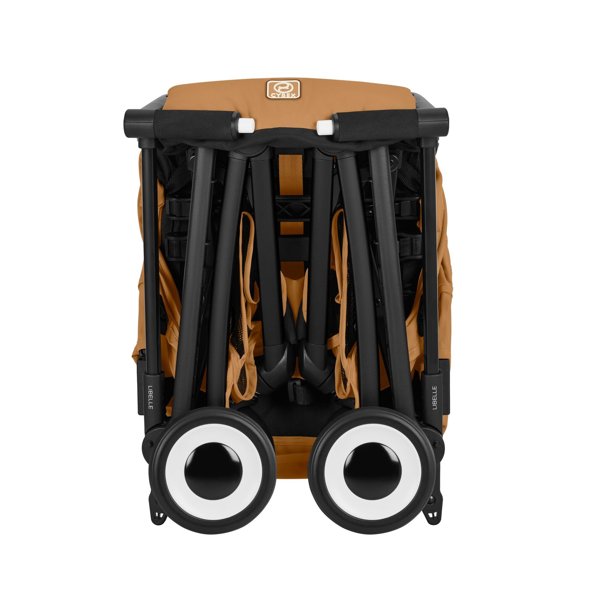 CYBEX Gold Wózek dziecięcy LIBELLE w rozmiarze pasującym do bagażu podręcznego, Od ok. 6 miesięcy do ok. 4 lat (maks. 22 kg), Ultralekki (tylko 6 kg), Jednoręczny system pasów, Cinnamon Yellow