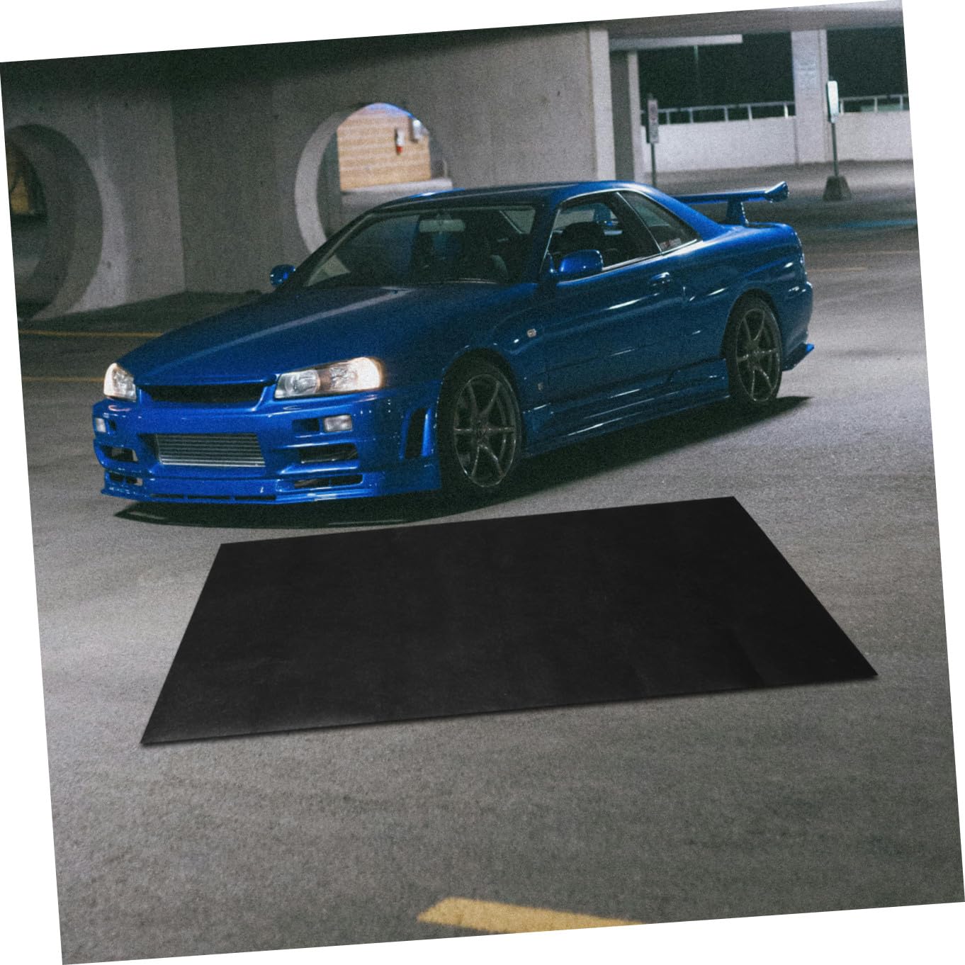 Luxshiny Tapis Absorbant Huile pour Garage Tapis Lavable Protection de Sol Déversement avec Caoutchouc et Durable pour Prévenir Les Fuites Huile