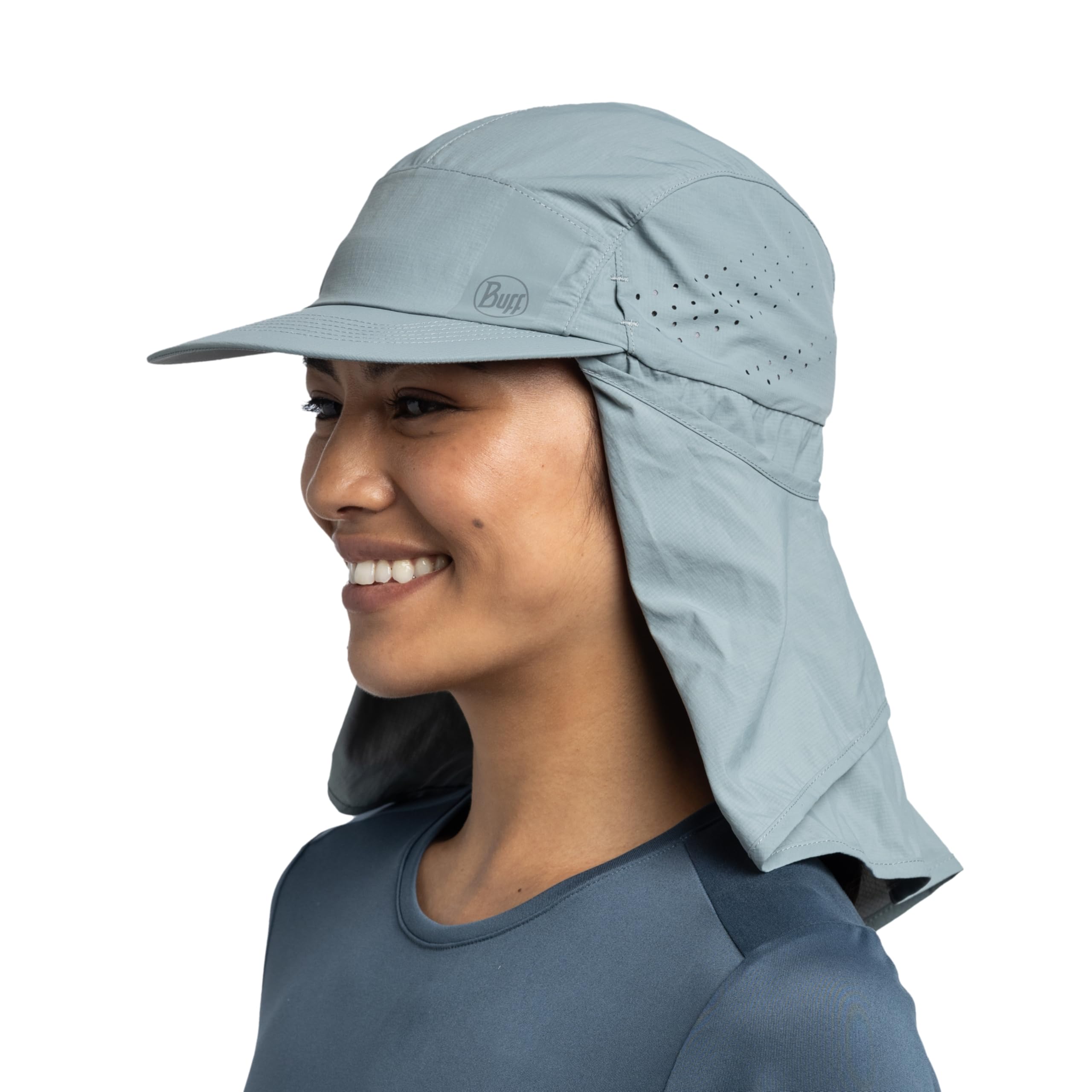 Buff® DESERT CAP SOLID FLINT L/XL, turkusowy, Rozmiar uniwersalny