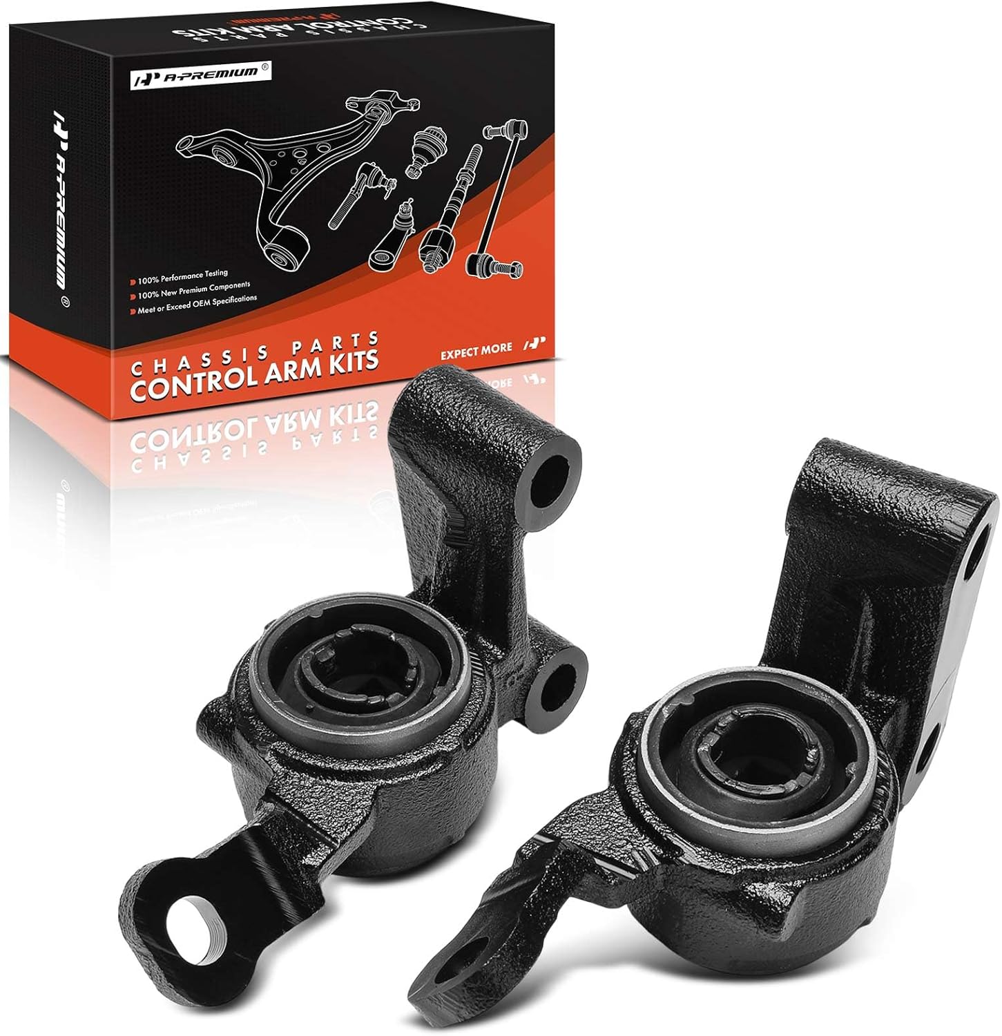 A-Premium 2 x Front Lower Rearward Control Arm Bushing Kit, Compatible with Mini Cooper 2007-2015