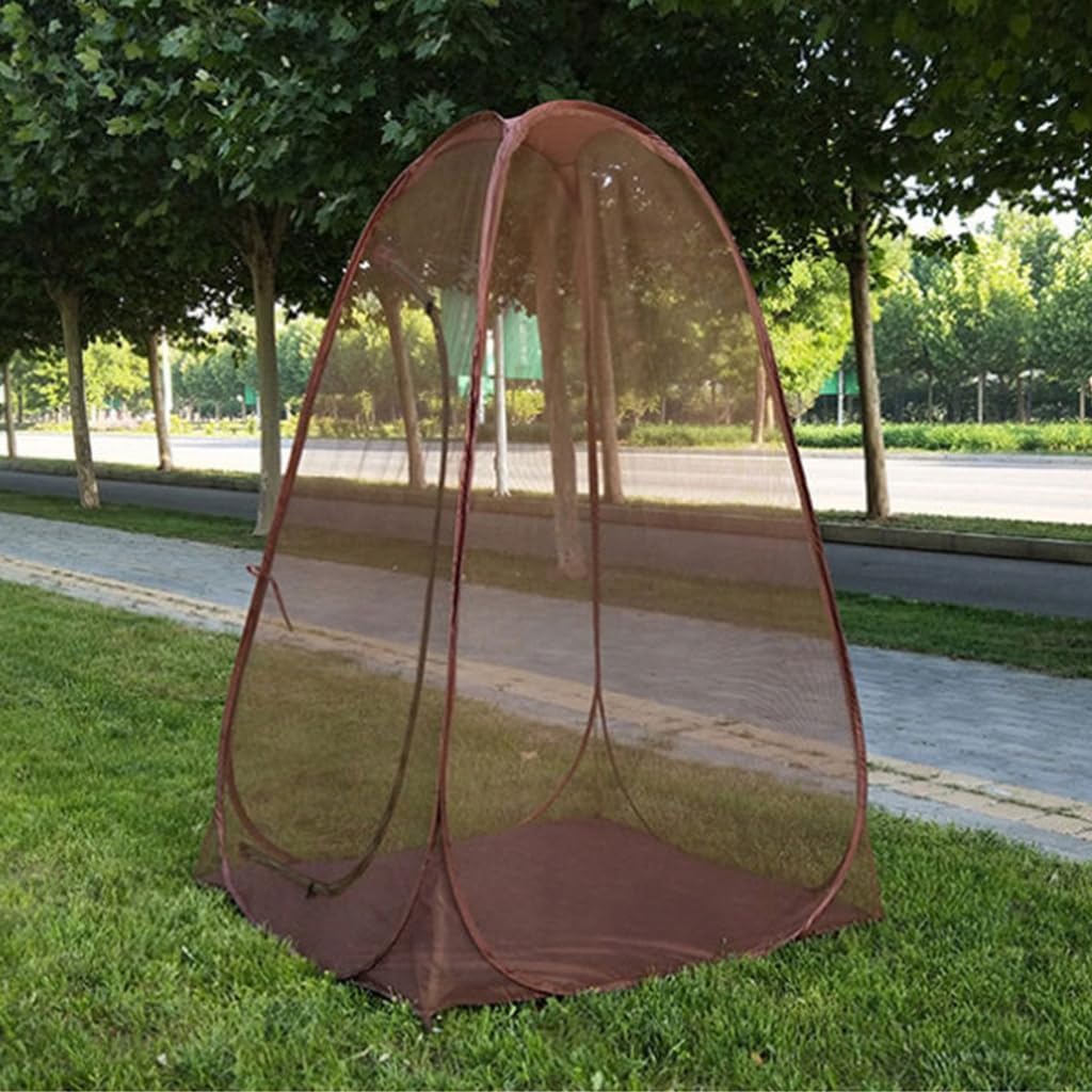 Quickly Fold Camping Tent Single Person Outdoor Camping Meditations Tent Portable Steel Wire Meshes Tent