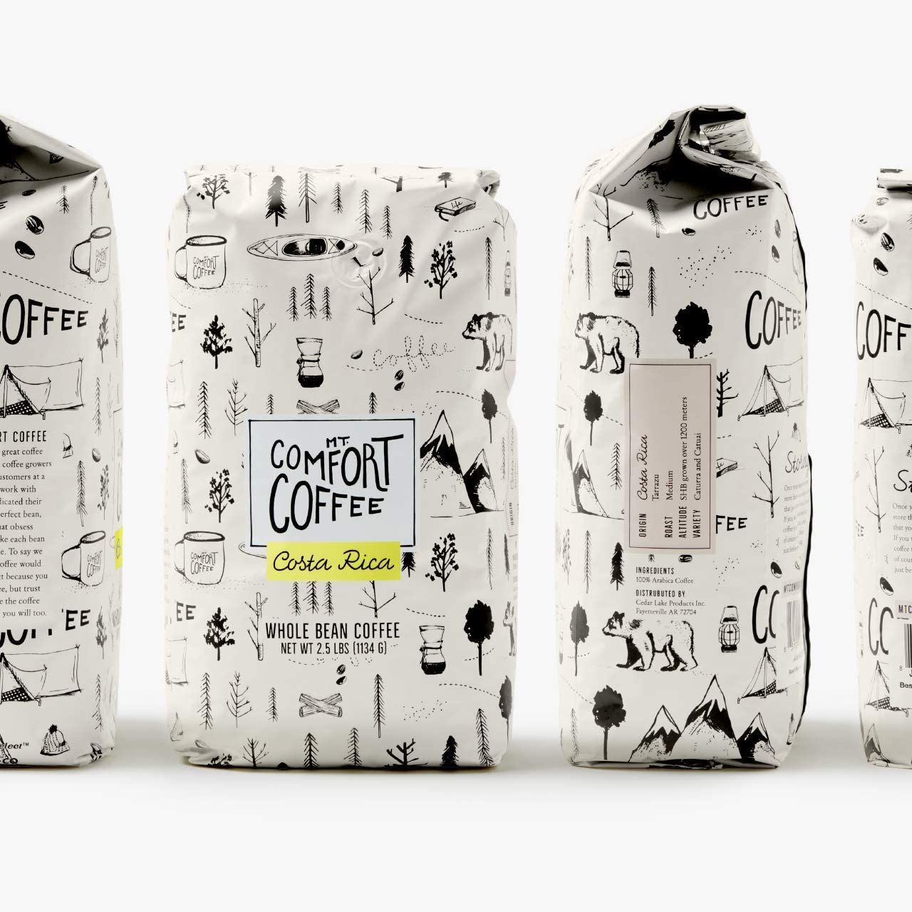 Mt. Comfort Coffee Costa Rica Medium Roast, 2.5 lb Bag Sourced From