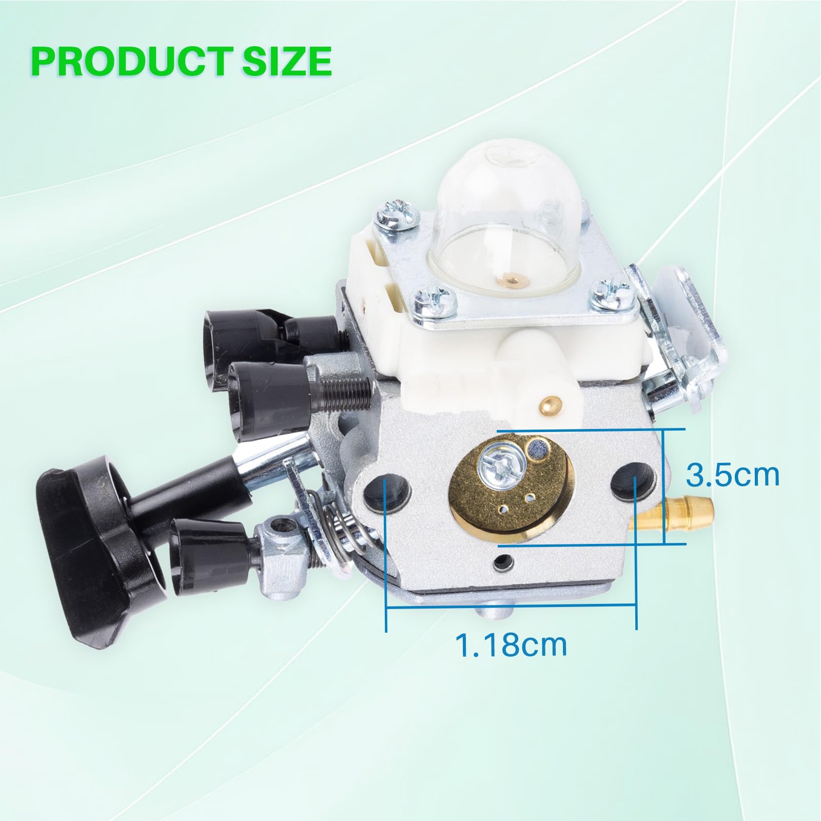 Carburatore con silenziatore e parascintille per Stihl BG86, BG86C, SH86, SH86C, BG86CE, BG86Z, ricambio per Zama C1M-S261B, C1M-S261C; per 4241 120 0616, 4241 120 0607, 4241 120 0 600