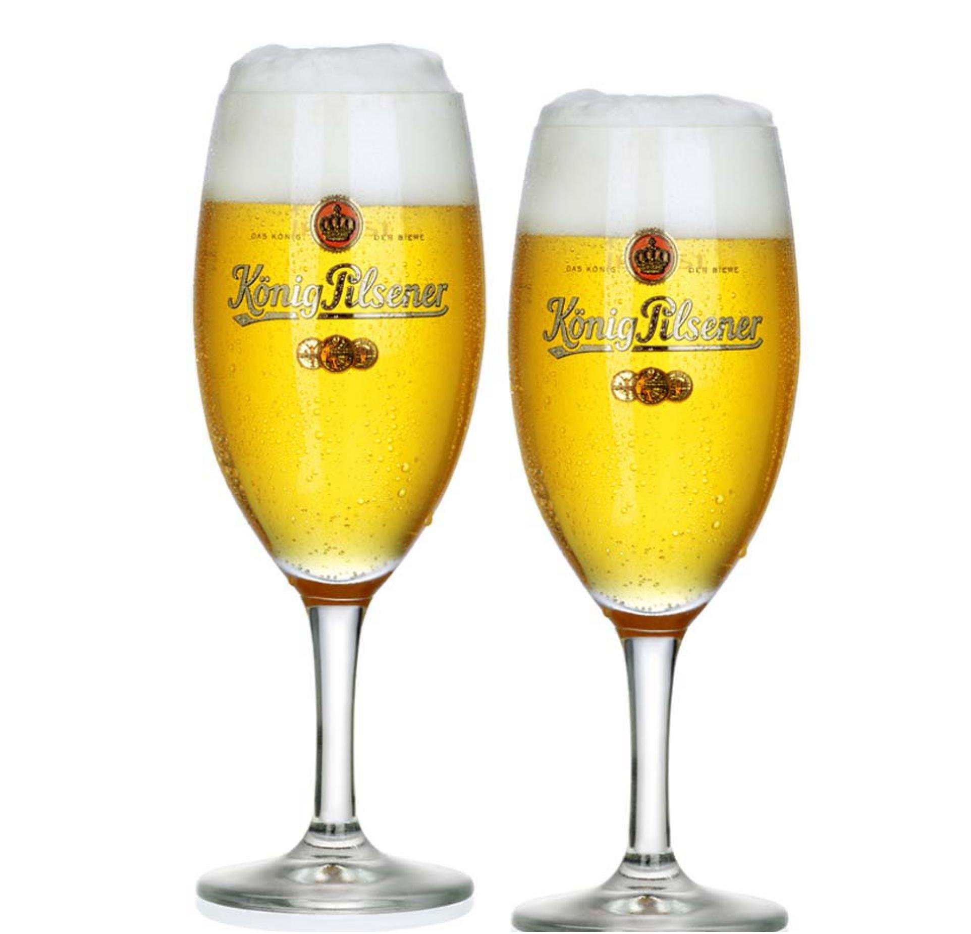 König Pilsner 6 Exclusive Beer Pokes Glass Gastro Edition 0.3 liters Home & Kitchen