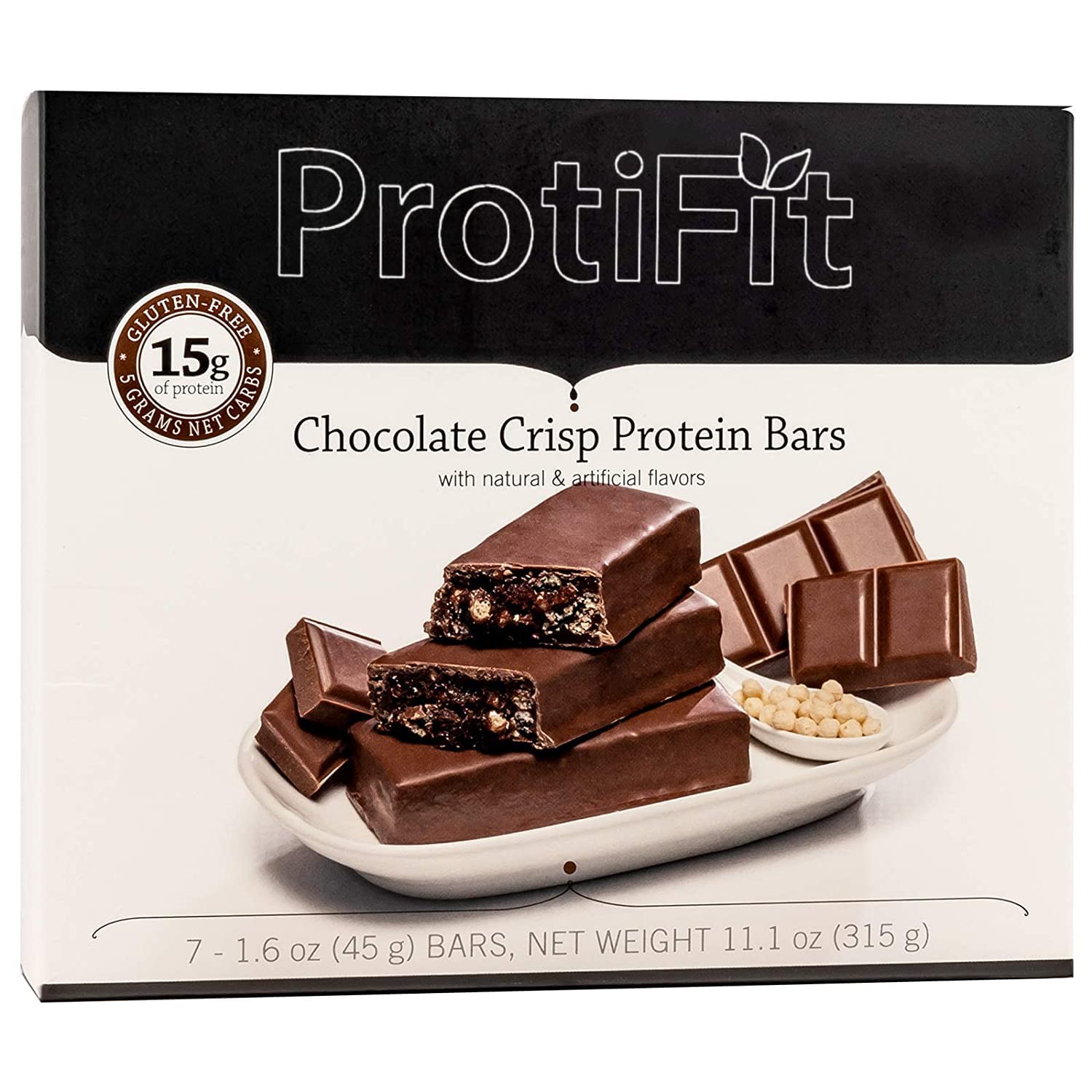 Barra de Proteína Chocolate Crisp Proti Fit - 7 Unidades