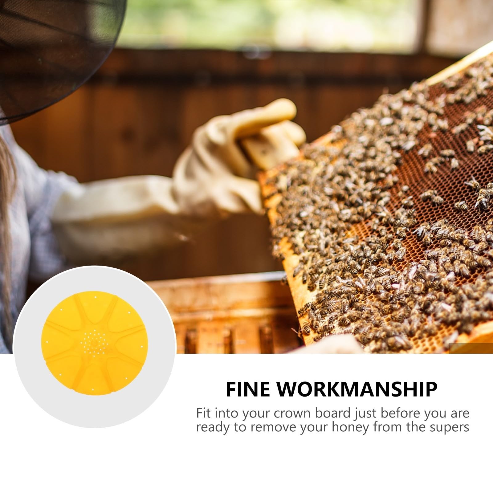 Bienenflucht Scheiben 5 Stück Kunststoff 8 Wege für Imkereiausrüstung Bienenstock Honigernte und Bienentransfer