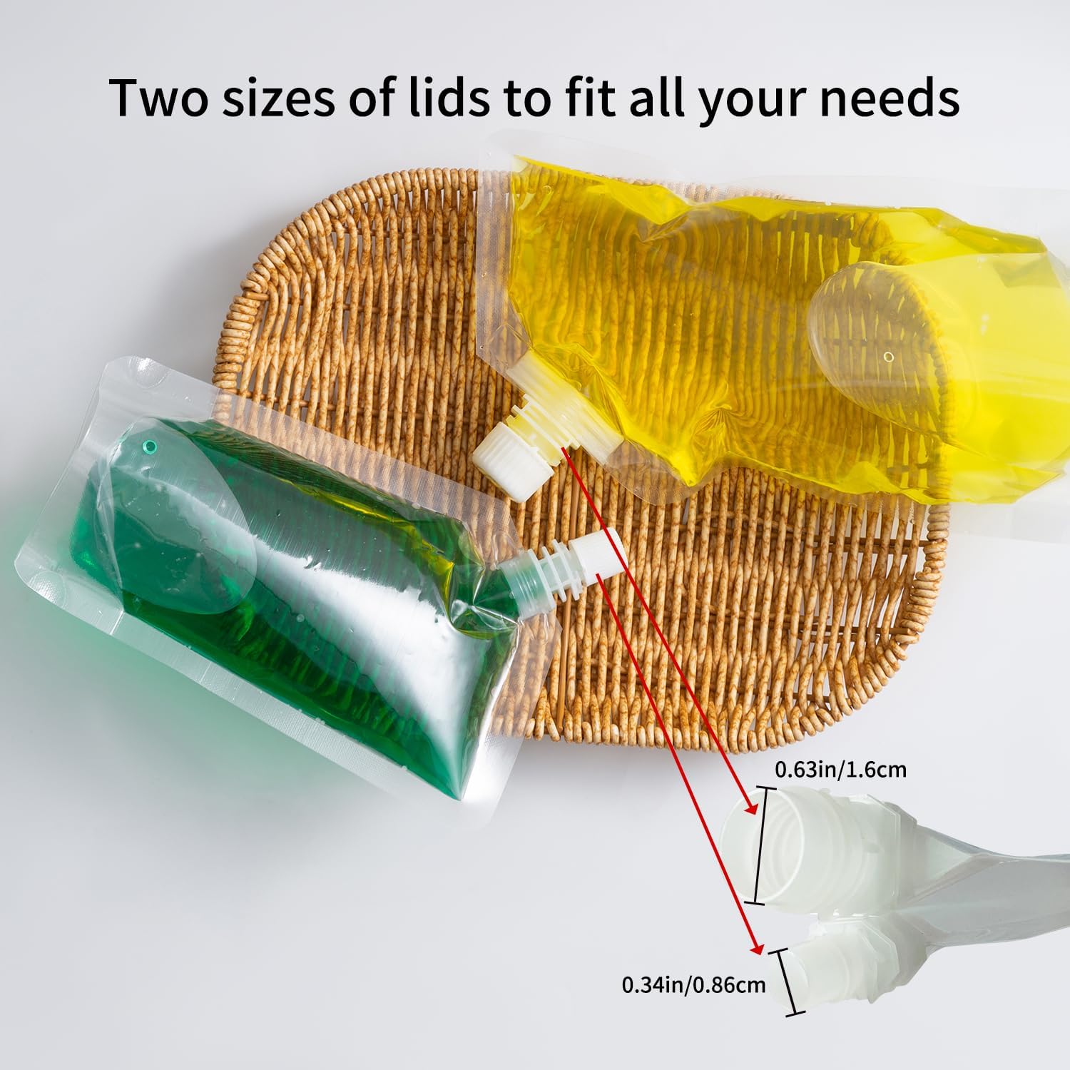 Plastic Flasks, Reusable Juice Bags, Leak-Proof, BPA-Free for Travel, Outdoor Sports, Concerts, Events(8OZx6-16OZx6-32OZx4)