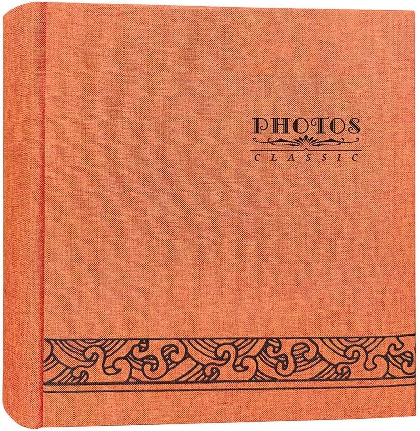 Travel Growth Commemorative Book ﻿ Linen Cover Album Retro Traditional Commemorative Album Pocket Album Applicable to Photos, Receipts, Star Cards, etc(Black-JoJo's Bizarre Adventure1)