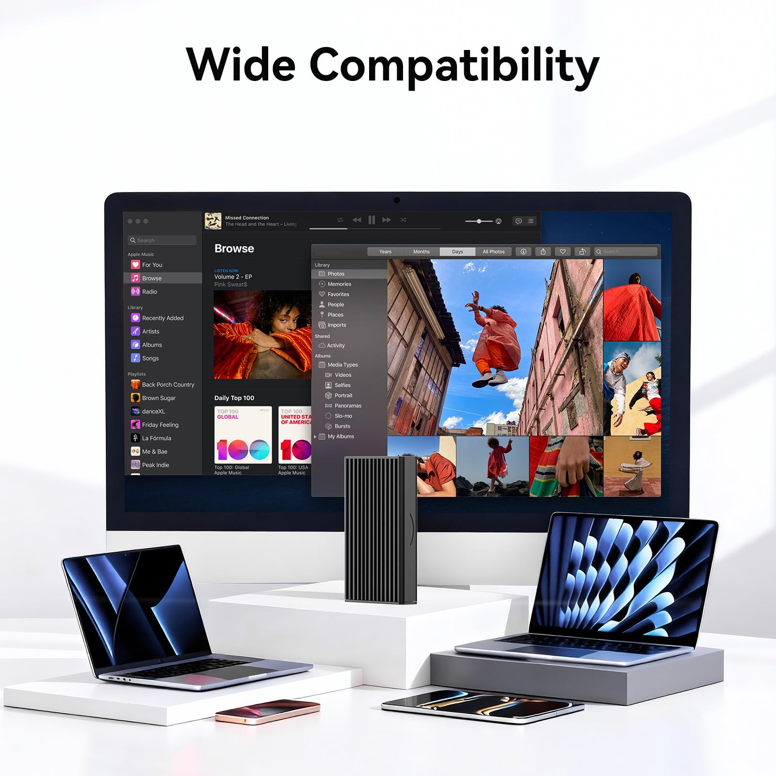ANYOYO Obudowa M2 SSD 40 Gbps, USB4 NVMe kompatybilna z Thunderbolt 4/3, USB 4/3.2/3.1 do 3100 MB/s, M.2 NVMe SSD obudowa kompatybilna z PCIe 2280 M-Key (B+M Key)