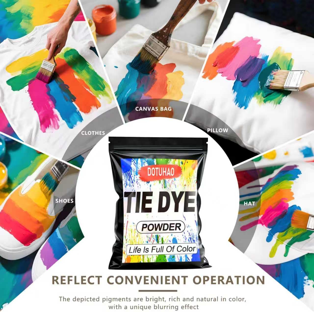 Tie Dye Powder Kit, 15 Colors Clothing Dye, Fabric Color Dye, Permanent & Washfast Powder Tie Dyes, Creative Dyes for Clothes(15 Colors, 2 OZ)